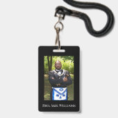 フリーメイソン写真 バッジ (正面（ネックストラップ付）)