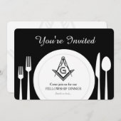 フリーメイソン ご招待, メーソン ディナー カスタム 招待状 (正面/裏面)