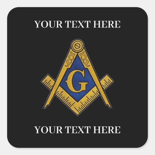 フリーメイソン スクエア コンパス メイソニック メイソンメイ スクエアシール (正面)