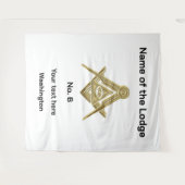 フリーメイソン フリーメイソン メーソン ロッジ タペストリー (正面(横))