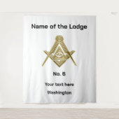 フリーメイソン フリーメイソン メーソン ロッジ タペストリー (正面)