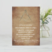 フリーメイソン メイソンブラウン マソニック 招待状 (スタンド正面)