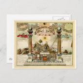 フリーメイソン メイソン 象徴的 チャート ポストカード (正面/裏面)