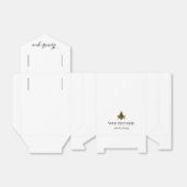 フリーメイソン メイソン 黒 ミニマリスト エレガント モダン フェイバーボックス (折り畳みなし)