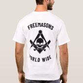 フリーメイソン 世界中で Tシャツ (裏面)