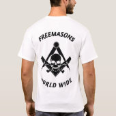 フリーメイソン 世界中で Tシャツ (裏面)