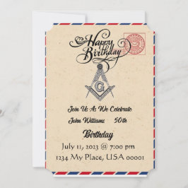 フリーメイソン 誕生日 招待状