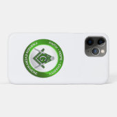 フリーメイソンiPhone/iPadケース グリーン Case-Mate iPhoneケース (裏面(横))