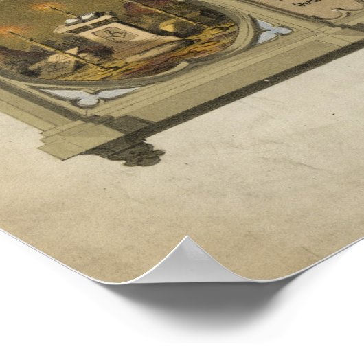 フリーメーソンとしてのジョージ・ワシントン大統領 ポスター (角)