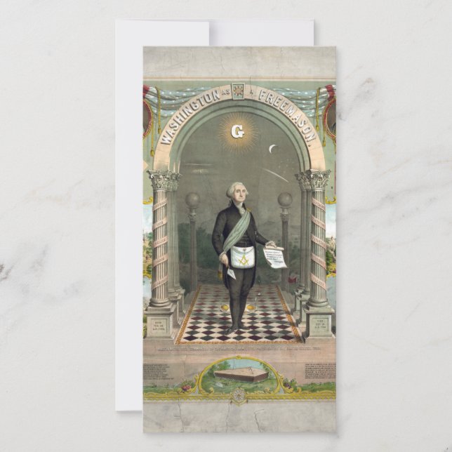 フリーメーソンとしてのジョージ・ワシントン (正面)