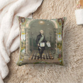 フリーメーソンとしてのジョージ・ワシントン クッション (ブランケット)