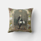 フリーメーソンとしてのジョージ・ワシントン クッション (裏面)