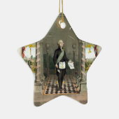 フリーメーソンとしてのジョージ・ワシントン セラミックオーナメント (右)