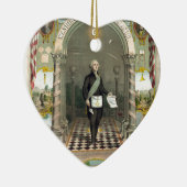 フリーメーソンとしてのジョージ・ワシントン セラミックオーナメント (右)