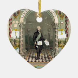 フリーメーソンとしてのジョージ・ワシントン セラミックオーナメント