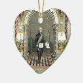 フリーメーソンとしてのジョージ・ワシントン セラミックオーナメント (左)