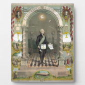 フリーメーソンとしてのジョージ・ワシントン フォトプラーク (正面)