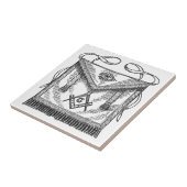 フリーメーソンのエプロン タイル (側面)