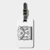 フリーメーソンのエプロン ラゲッジタグ (正面縦)