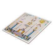 フリーメーソンのオランダの青いタイルの18世紀 タイル (側面)