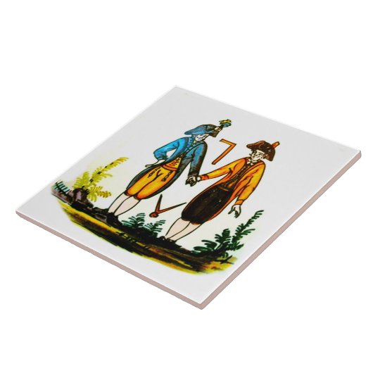 フリーメーソンのオランダの青いタイルの18世紀 タイル (側面)