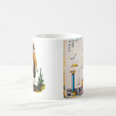 フリーメーソンのオランダの青いマグの18世紀 コーヒーマグカップ (中央)