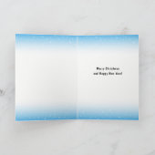 フリーメーソンのクリスマスカードのフリーメーソン会員の休日のペンギン シーズンカード (内部)