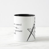 フリーメーソンのコップ私達はすべてを制御しません マグカップ (中央)