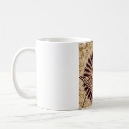 フリーメーソンのコーヒー・マグ コーヒーマグカップ (左)