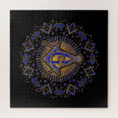 フリーメーソンのシンボルスクエアとコンパス ジグソーパズル (横)