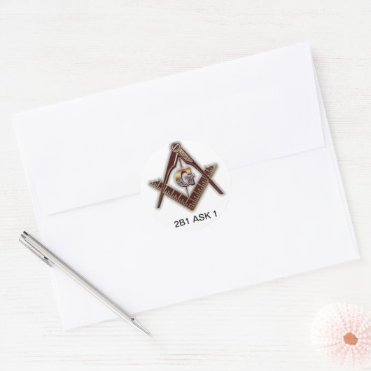 フリーメーソンのシール ラウンドシール (封筒)