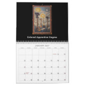 フリーメーソンのトレッスル板カレンダー カレンダー (1月 2027)