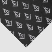 フリーメーソンのパターン(黒) 薄葉紙 (詳細)