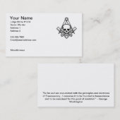 フリーメーソンの名刺1 名刺 (正面/裏面)