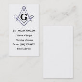 フリーメーソンの名刺3 名刺 (正面/裏面)