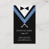 フリーメーソンの名刺 |マソカスタムニックテンプレート 名刺 (正面)