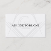 フリーメーソンの名刺 – マソニックカスタム名刺 名刺 (裏面)