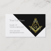 フリーメーソンの名刺 |マソニックテンプレート 名刺 (正面)