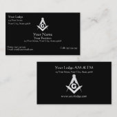 フリーメーソンの名刺 名刺 (正面/裏面)