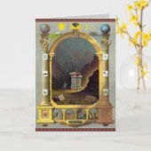 フリーメーソンの図表 カード (黄色い花)