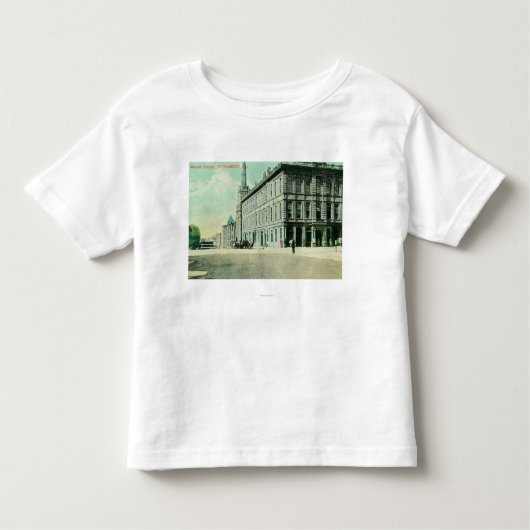 フリーメーソンの寺院の外観 トドラーTシャツ (正面)