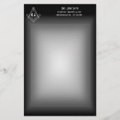 フリーメーソンの文房具 便箋 (正面)