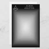 フリーメーソンの文房具 便箋 (正面/裏面)