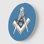 フリーメーソンの柱時計 ラージ壁時計 (傾斜)