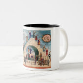 フリーメーソンの構造 ツートーンマグカップ (正面右)