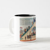 フリーメーソンの構造 ツートーンマグカップ (正面左)