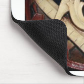 フリーメーソンの正方形およびコンパスの働き用具 マウスパッド (コーナー)