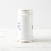 フリーメーソンの正方形およびコンパスを個人化して下さい ビールジョッキ (中央)