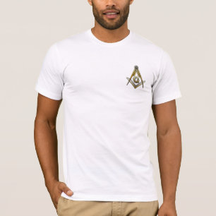 フリーメーソンの正方形およびコンパス Tシャツ
