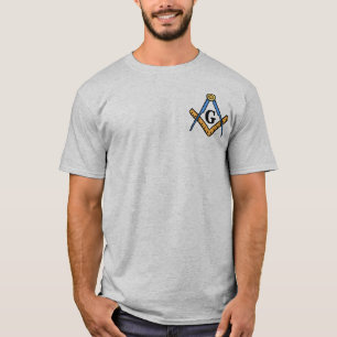 フリーメーソンの正方形及びコンパス Tシャツ